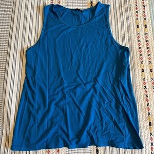 Oiselle flyout trail tank blue size 12